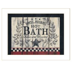 "Hot Bath" by Linda Spivey, Ready to Hang Framed Print, White Frame