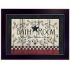 "Bathroom" by Linda Spivey, Ready to Hang Framed Print, Black Frame