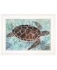 "Sea Turtles Collage 1" by Stellar Design Studio, Ready to Hang Framed Print, White Frame