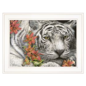 "Tiger Lily" By Ed Wargo, Ready to Hang Framed Print, White Frame