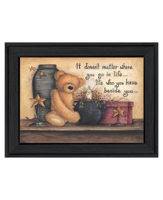 "The Simple Truth" by Mary Ann June, Ready to Hang Framed Print, Black Frame