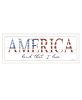 "America Land that I Love" by Cindy Jacobs, Ready to Hang Framed Print, White Frame