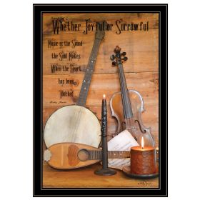 "Music" by Billy Jacobs, Ready to Hang Framed Print, Black Frame