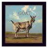 "Gracey the Goat" by Bonnie Mohr, Ready to Hang Framed Print, Black Frame