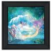 "Woodland Cove Mermaid" by Bluebird Barn, Ready to Hang Framed Print, Black Frame