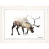 "Arctic Reindeer" by Andreas Lie, Ready to Hang Framed Print, White Frame