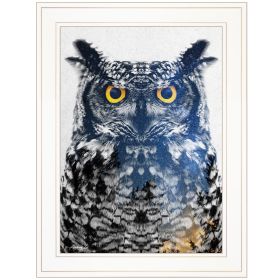 "Night Owl" by Andreas Lie, Ready to Hang Framed Print, White Frame