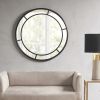 Black Round Wall Mirror 36"