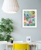 "Succulents Paradise" by Seven Trees Design, Ready to Hang Framed Print, White Frame