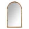 Arched Wood Wall Mirror