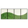 WaveMoss Metal Wall Art4pcs Set