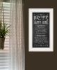 "Recipe for a Happy Home" by Susan Ball, Ready to Hang Framed Print, White Frame