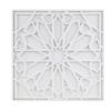 White Medallion Wood Wall Decor