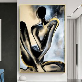 Handmade Nude Human Body Oil Paintings On Canvas Wall Art Decoration Modern Abstract Picture For Home Decor (size: 50X70cm)