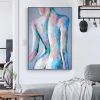 Handpainted large Sexy Naked Back Wall Art Sexy Girl woman Modern Abstract Nude Oil Painting on Canvas Home Entryway Living Room Bedroom Luxurious Dec