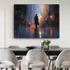 Hand Painted Oil Painting Abstract Portrait Oil Painting On Canvas Original Cityscape Painting Living Room Wall Decor Male Character Painting Extra La