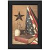 "God and Country" By Billy Jacobs, Ready to Hang Framed Print, Black Frame