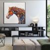 Hand Painted Oil Painting Abstract Horse Painting Large Oil Painting Horse Wall Art Original Horse Painting Horse Portrait Art Palette Knife Painting