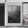 Hand Painted Oil Painting Black Acrylic Paintings Large Black 3D Textured Painting Abstract Black Painting Minimalist Abstract Wall Art for Living Roo