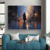 Hand Painted Oil Painting Abstract Portrait Oil Painting On Canvas Original Cityscape Painting Living Room Wall Decor Male Character Painting Extra La