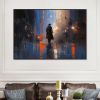 Hand Painted Oil Painting Abstract Portrait Oil Painting On Canvas Original Cityscape Painting Living Room Wall Decor Male Character Painting Extra La