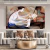 Hand Oil Painting Study for Dukas Etude Abstract Original Abstract Painting Original Oil Painting Abstract Wall Art Canvas Living Room Decoration